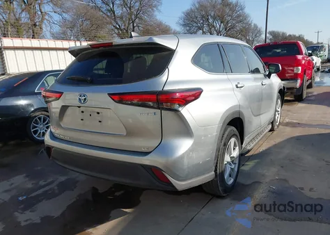 2022 Toyota Highlander Hybrid Le из США, поврежденный, VIN 5TDZARAH6NS515263